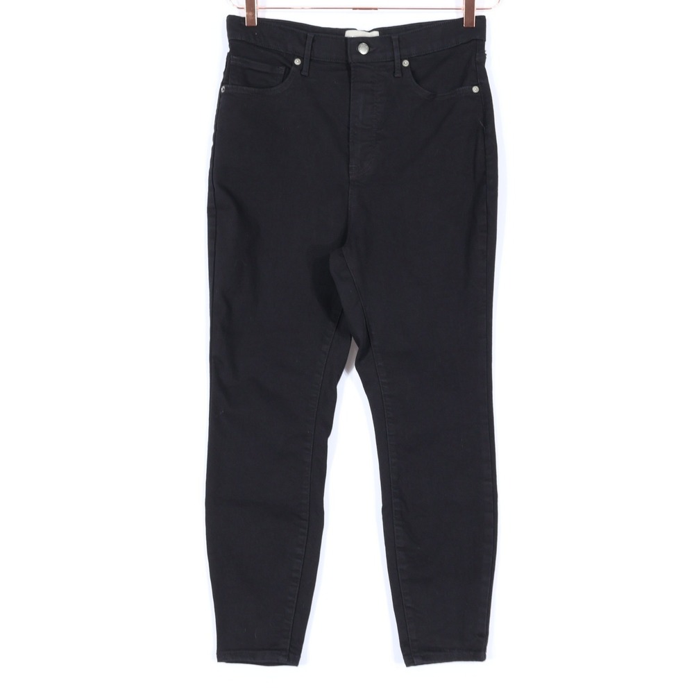 Everlane Way-High Skinny Jean Women 32 Crop Black High Rise Staple Minimalist